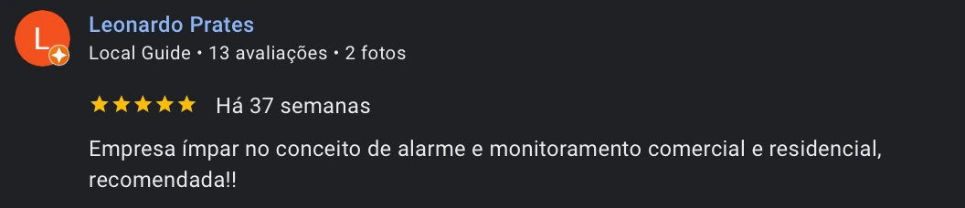 Avaliação Google 2
